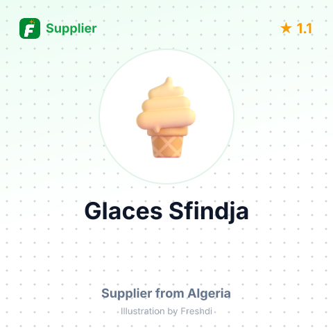 Glaces Sfindja – summary card, no photo uploaded yet