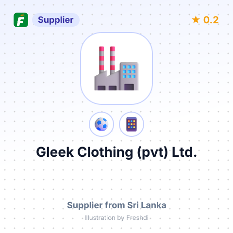 Gleek Clothing (pvt) Ltd. – summary card, no photo uploaded yet