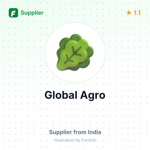 Global Agro  – summary card, no photo uploaded yet