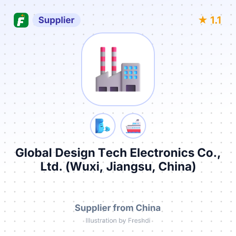 Global Design Tech Electronics Co., Ltd. (Wuxi, Jiangsu, China) – summary card, no photo uploaded yet