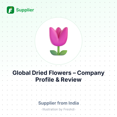 Global Dried Flowers – summary card, no photo uploaded yet