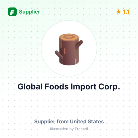 Global Foods Import Corp. – summary card, no photo uploaded yet