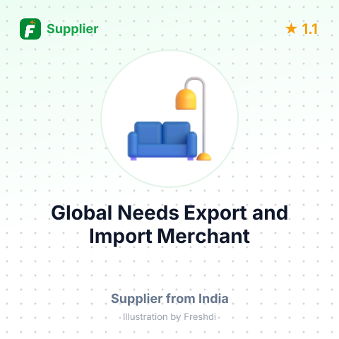 Global Needs Export and Import Merchant  – summary card, no photo uploaded yet