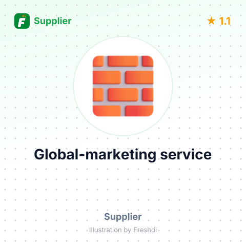 Global-marketing service – summary card, no photo uploaded yet