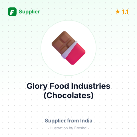 Glory Food Industries (Chocolates) – summary card, no photo uploaded yet