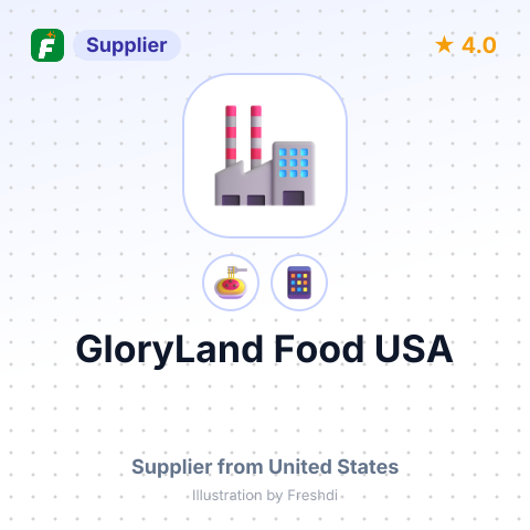 GloryLand Food USA – summary card, no photo uploaded yet