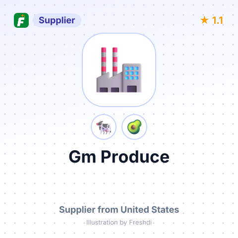 Gm Produce  – summary card, no photo uploaded yet