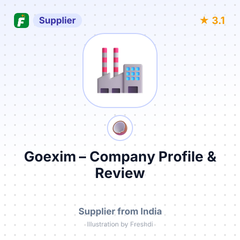 Goexim – summary card, no photo uploaded yet
