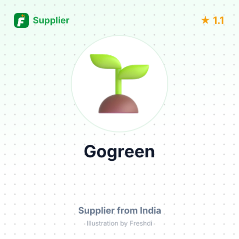 Gogreen  – summary card, no photo uploaded yet
