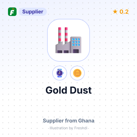Gold Dust – summary card, no photo uploaded yet