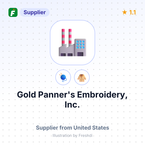 Gold Panner's Embroidery, Inc. – summary card, no photo uploaded yet