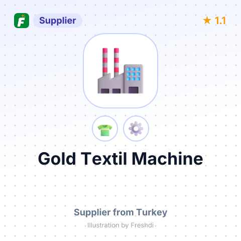 Gold Textil Machine – summary card, no photo uploaded yet