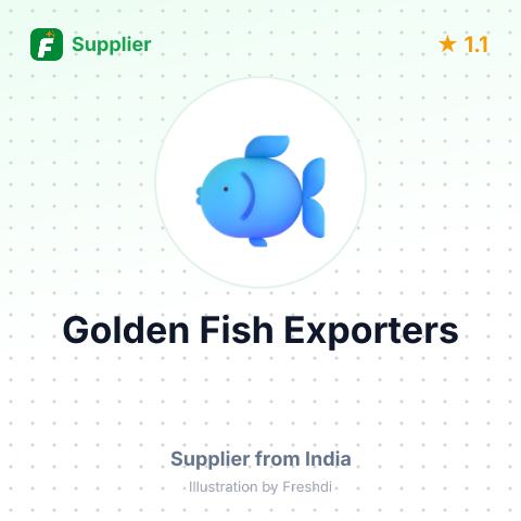 Golden Fish Exporters – summary card, no photo uploaded yet