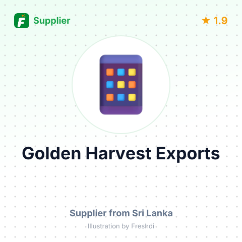 Golden Harvest Exports – summary card, no photo uploaded yet