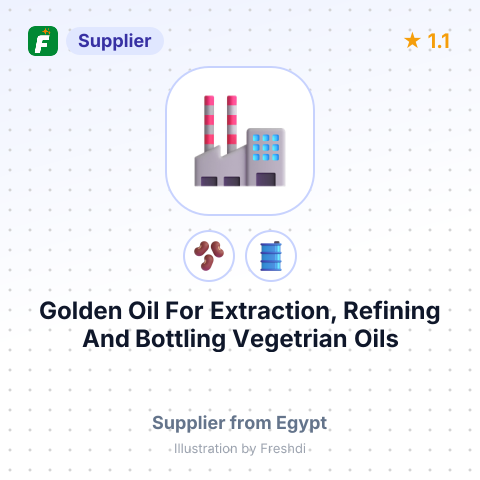 Golden Oil For Extraction, Refining And Bottling Vegetrian Oils  – summary card, no photo uploaded yet