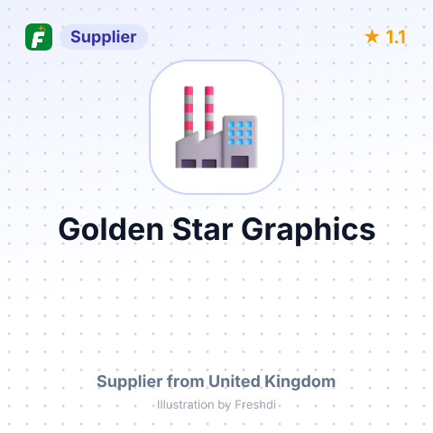 Golden Star Graphics – summary card, no photo uploaded yet