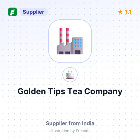 Golden Tips Tea Company – summary card, no photo uploaded yet