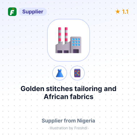 Golden stitches tailoring and African fabrics – summary card, no photo uploaded yet