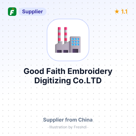 Good Faith Embroidery Digitizing Co.LTD – summary card, no photo uploaded yet