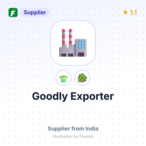 Goodly Exporter – summary card, no photo uploaded yet