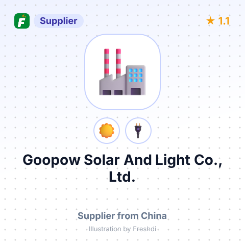 Goopow Solar And Light Co., Ltd. – summary card, no photo uploaded yet