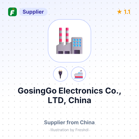GosingGo Electronics Co., LTD, China – summary card, no photo uploaded yet