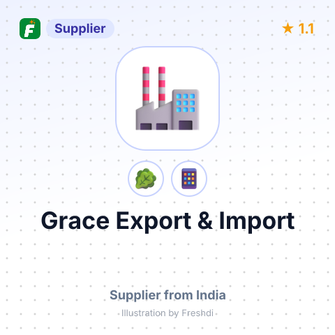 Grace Export & Import – summary card, no photo uploaded yet