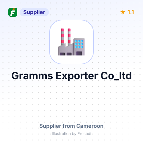 Gramms Exporter Co_ltd – summary card, no photo uploaded yet
