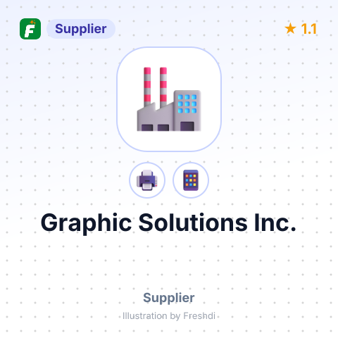 Graphic Solutions Inc. – summary card, no photo uploaded yet