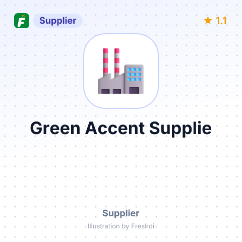 Green Accent Supplie – summary card, no photo uploaded yet