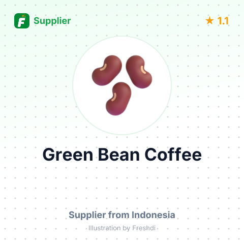 Green Bean Coffee  – summary card, no photo uploaded yet