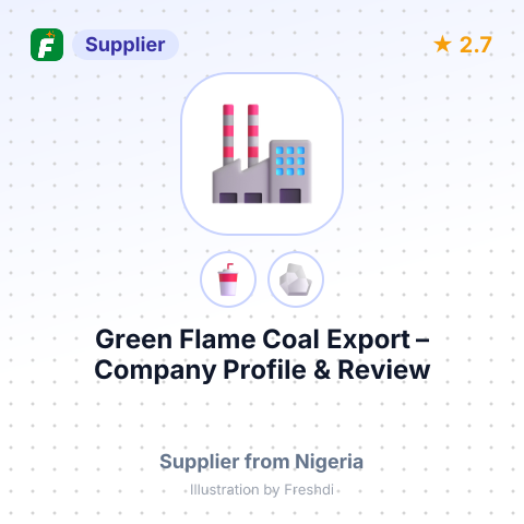 Green Flame Coal Export – summary card, no photo uploaded yet