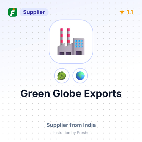 Green Globe Exports – summary card, no photo uploaded yet