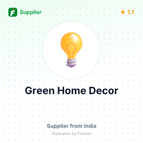 Green Home Decor – summary card, no photo uploaded yet