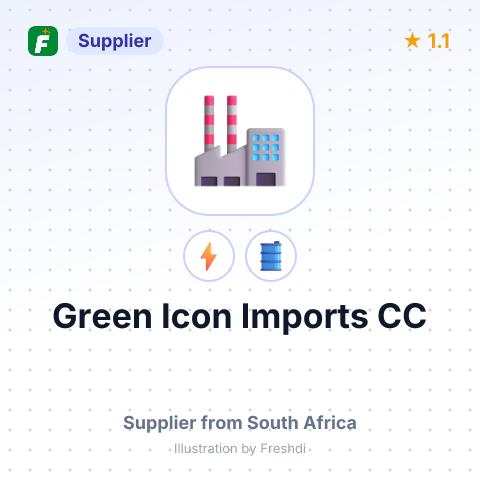 Green Icon Imports CC – summary card, no photo uploaded yet