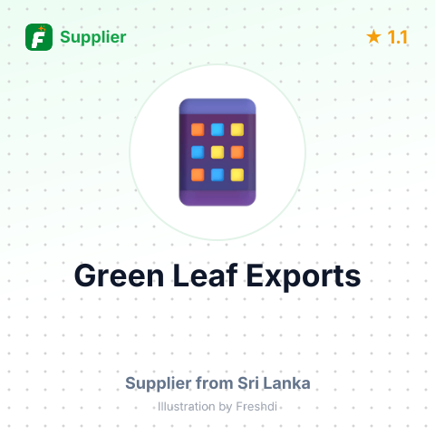 Green Leaf Exports  – summary card, no photo uploaded yet