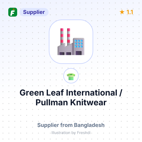 Green Leaf International / Pullman Knitwear  – summary card, no photo uploaded yet