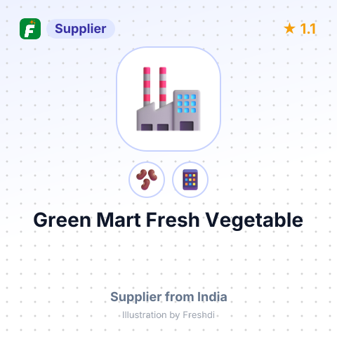 Green Mart Fresh Vegetable  – summary card, no photo uploaded yet