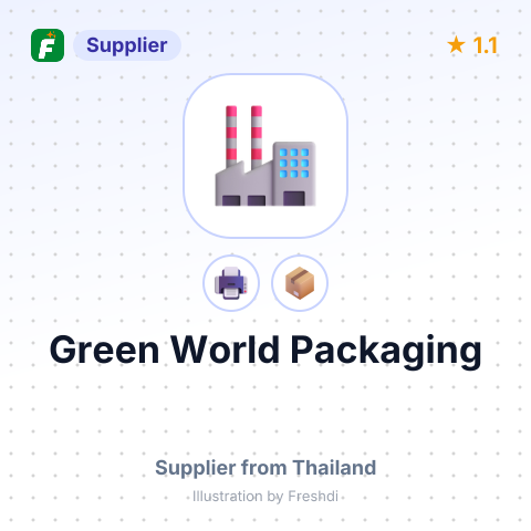 Green World Packaging – summary card, no photo uploaded yet