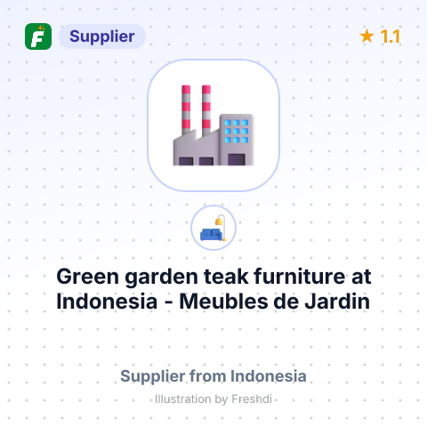 Green garden teak furniture at Indonesia - Meubles de Jardin – summary card, no photo uploaded yet
