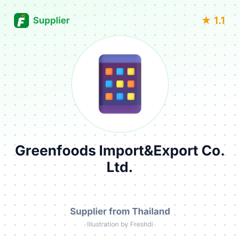 Greenfoods Import&Export Co. Ltd. – summary card, no photo uploaded yet