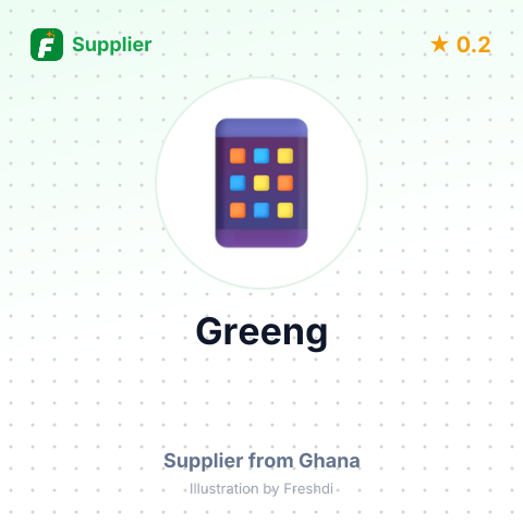 Greeng – summary card, no photo uploaded yet