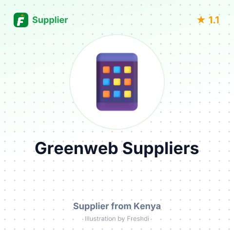 Greenweb Suppliers  – summary card, no photo uploaded yet