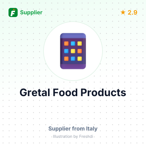 Gretal Food Products – summary card, no photo uploaded yet
