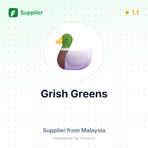 Grish Greens  – summary card, no photo uploaded yet