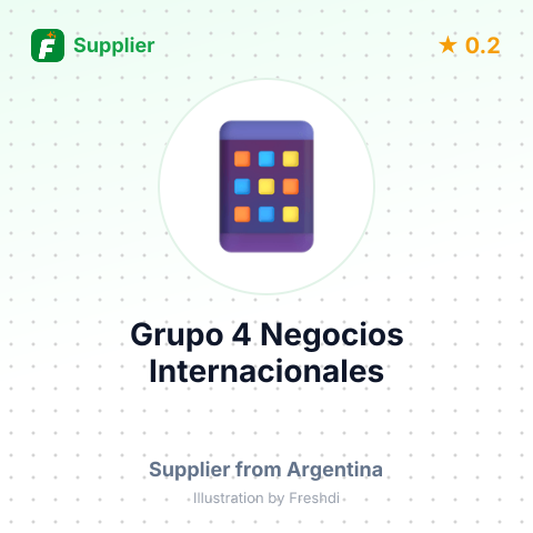 Grupo 4 Negocios Internacionales – summary card, no photo uploaded yet