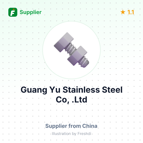 Guang Yu Stainless Steel Co, .Ltd – summary card, no photo uploaded yet