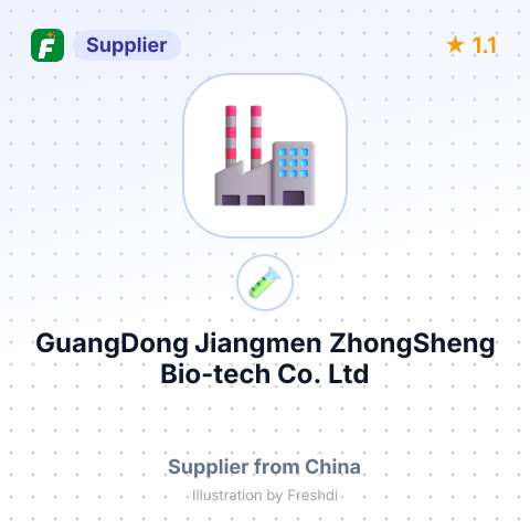 GuangDong Jiangmen ZhongSheng Bio-tech Co. Ltd – summary card, no photo uploaded yet
