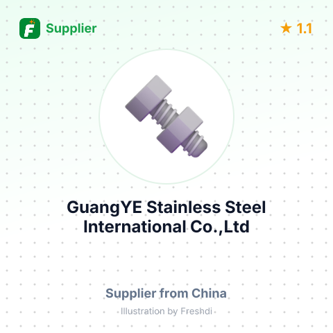 GuangYE Stainless Steel International Co.,Ltd – summary card, no photo uploaded yet