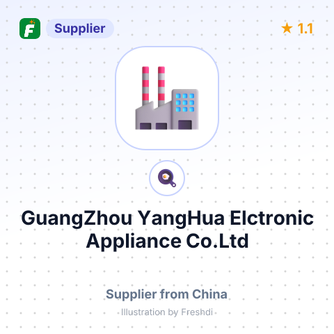 GuangZhou YangHua Elctronic Appliance Co.Ltd – summary card, no photo uploaded yet